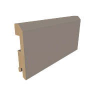 Плинтус плоский Vinyl 75х16х2070 серый 